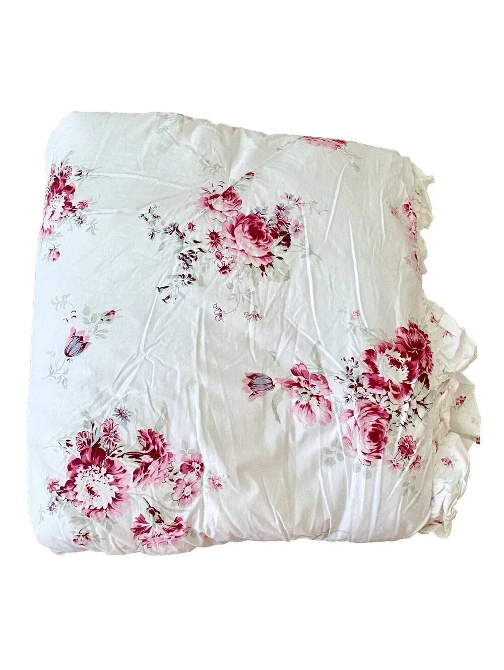 NEW Simply Shabby Chic Rachel Aswell Pink Sunbleached Floral Comforter (Twin)